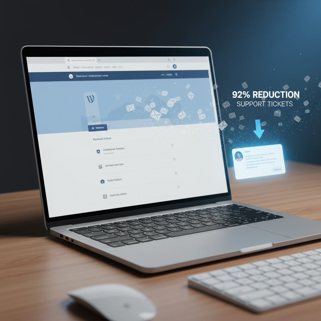 How to Reduce WordPress Support Tickets by 80% With AI